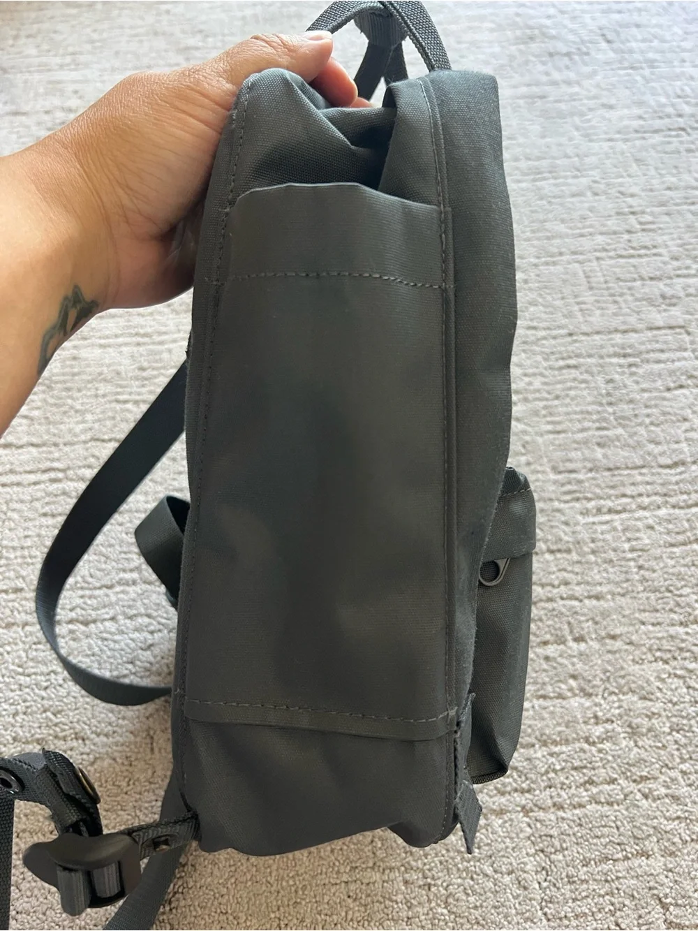 Fjallraven Mini Charcoal Grey Backpack